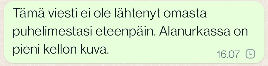 WhatsApp kello merkki